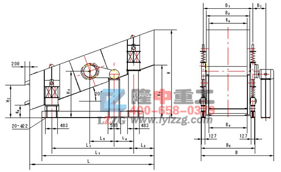 圓振動篩圖紙 圓振動篩圖紙